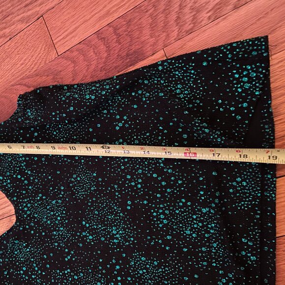 ONYX NITE Black & Emerald Green 2 pc Jacket / Top Women's Set, Made in USA - Picture 14 of 15